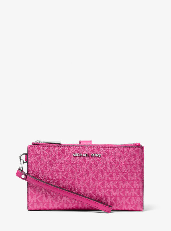 Jet Set Embellished Signature Logo Wristlet - Image 2